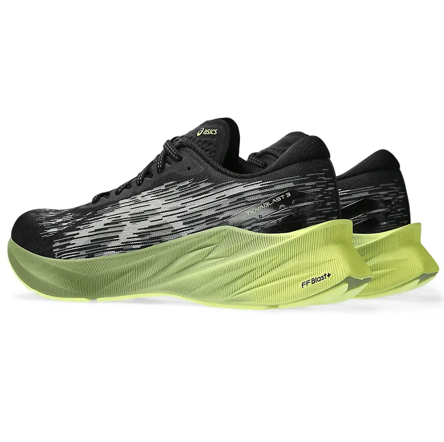 Alternative view of Giày Asics Novablast 3 'Black Green' 1011B458-005
