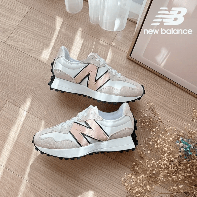 Giày New Balance 327 'White Pink Haze' WS327LR - Ảnh 2