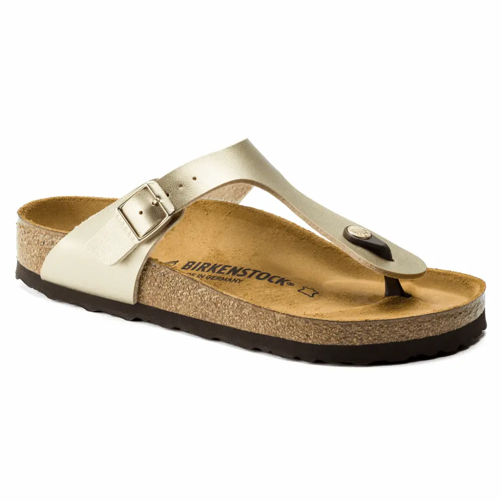 Alternative view of Dép Birkenstock Gizeh Birko Flor 'Gold' 1016108