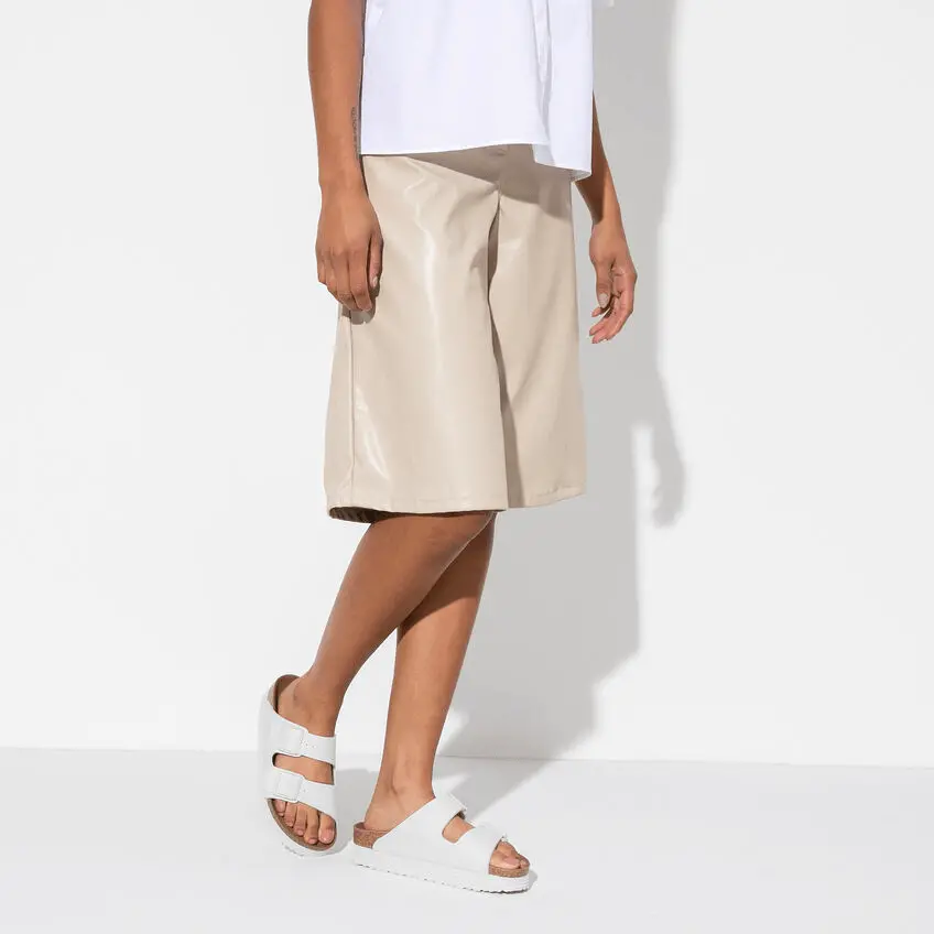 Alternative view of Dép Birkenstock Arizona Platform 'Vegan White' 1018581