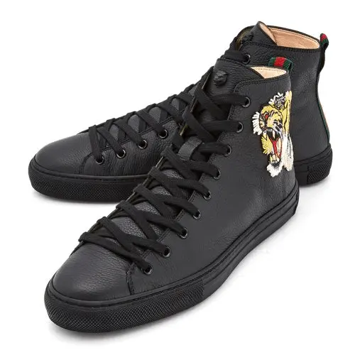 Alternative view of Giày Gucci Leather High 'Tiger' 451621-BXOA0-1060
