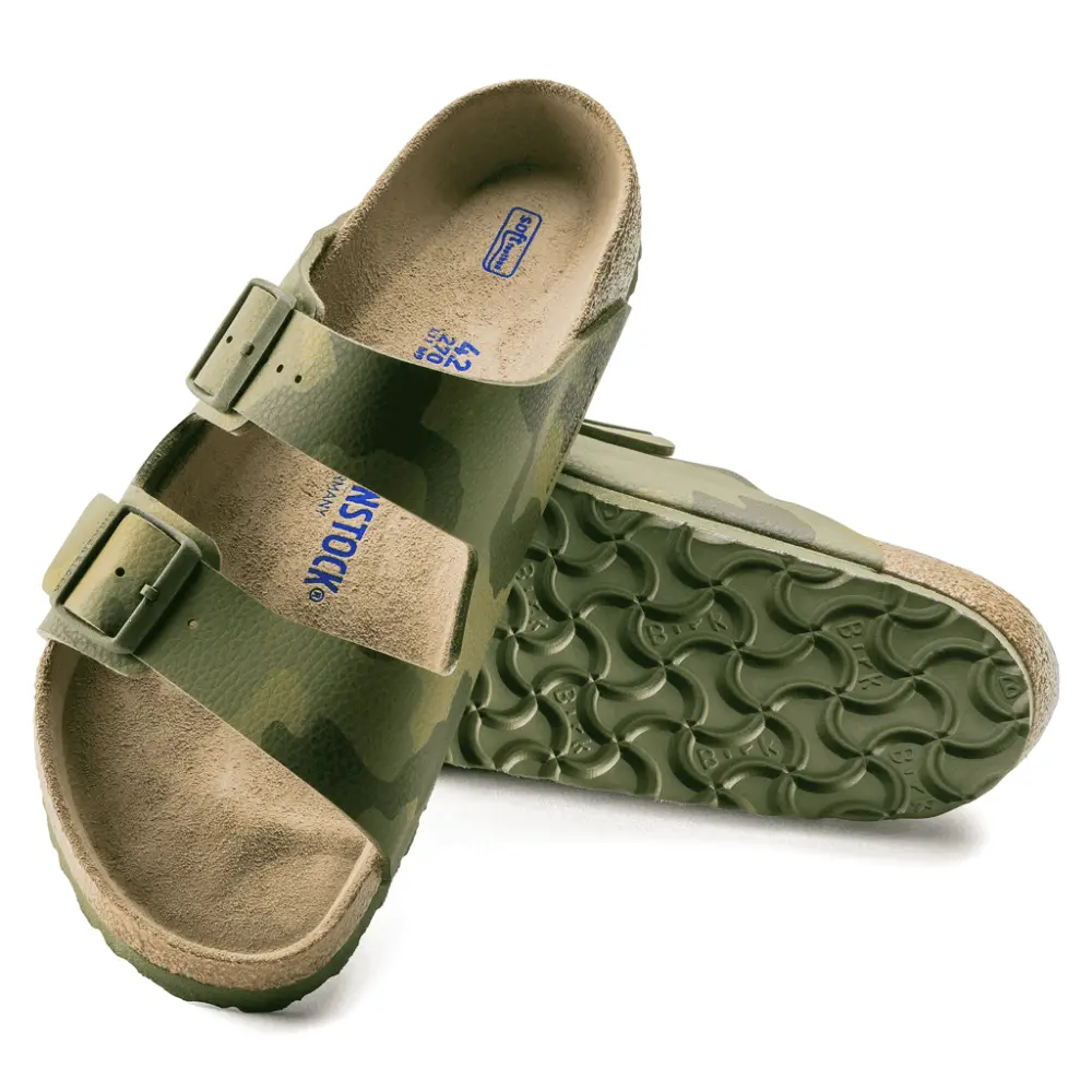 Alternative view of Dép Birkenstock Arizona Soft Footbed Birko Flor 'Camo Green' 1019597