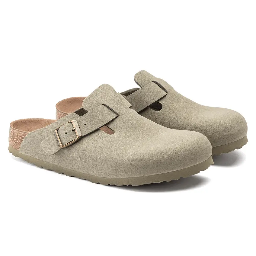 Dép Birkenstock Boston Vegan 'Khaki' 1020541 - Ảnh 5
