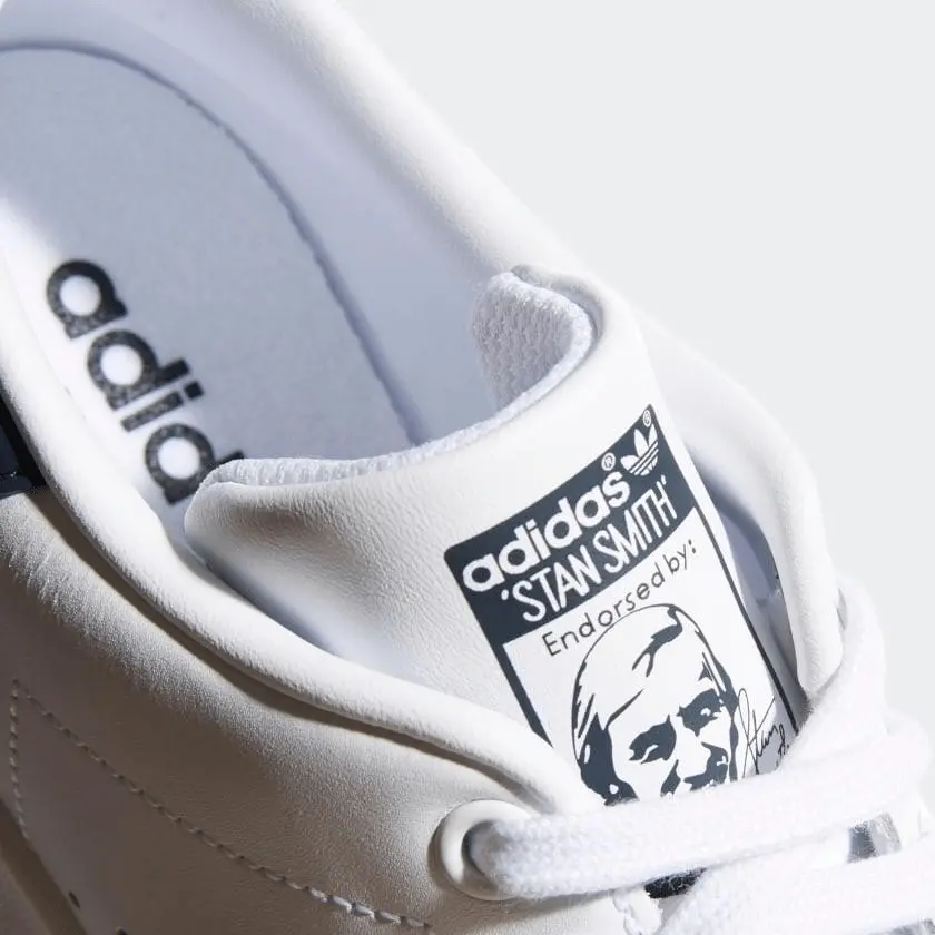 Giày Adidas Stan Smith White Core Navy S81020 - Ảnh 4