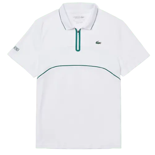 Áo Lacoste Piqué Zip Tennis Polo Shirt DH9658-51-OKR