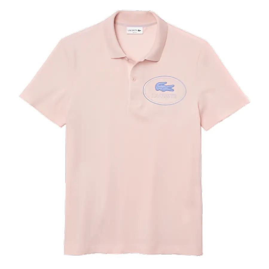 Áo Lacoste Slim Fit Embroidered Crocodile 'Pink' PH9733-ADY