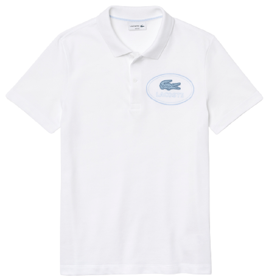 Áo Lacoste Embroidered Crocodile 'White' PH9733-001