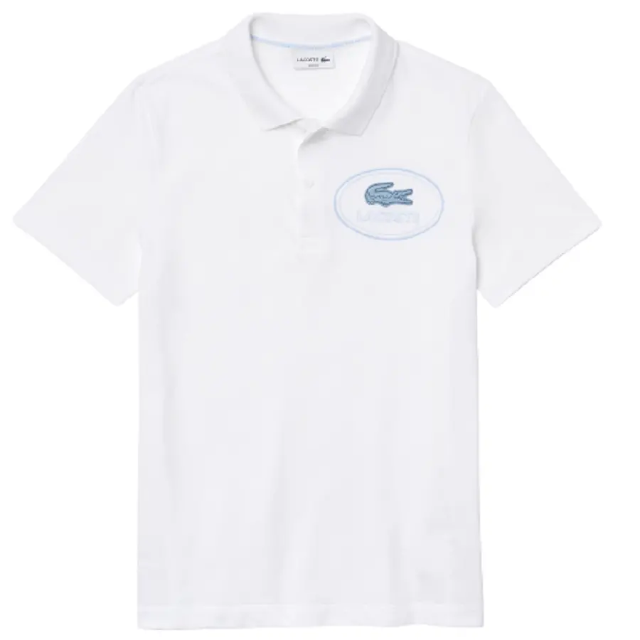 Áo Lacoste Embroidered Crocodile 'White' PH9733-001