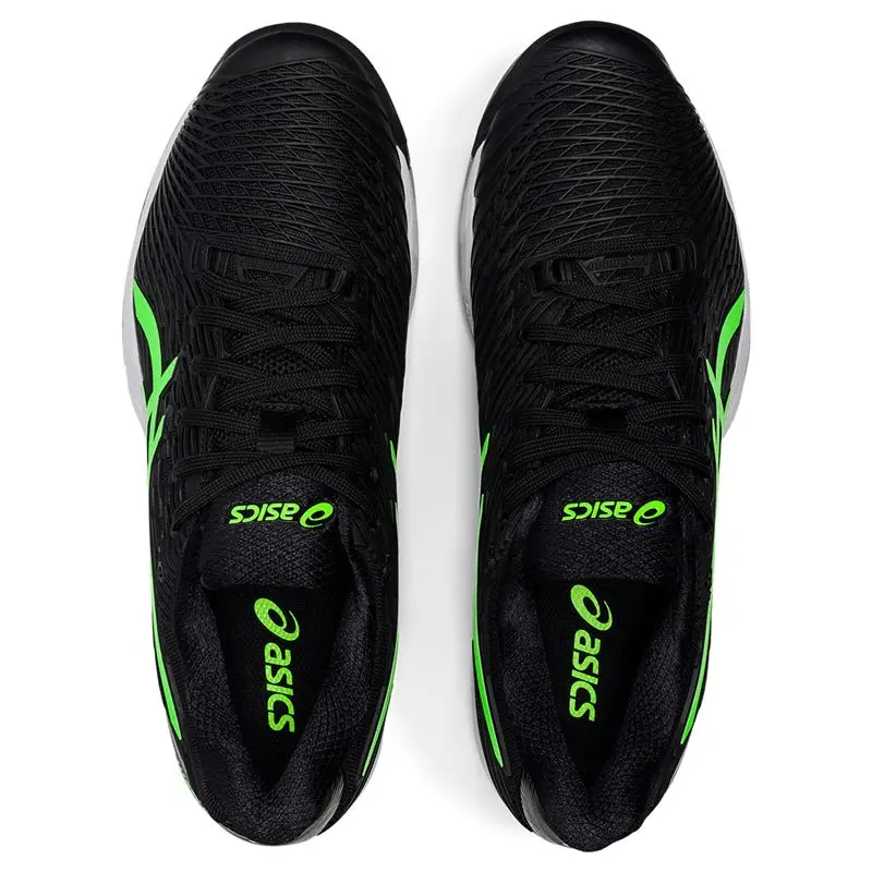 Giày Tennis Asics Solution Speed FF 2 'Black Green Gecko' 1041A182-003 - Ảnh 4