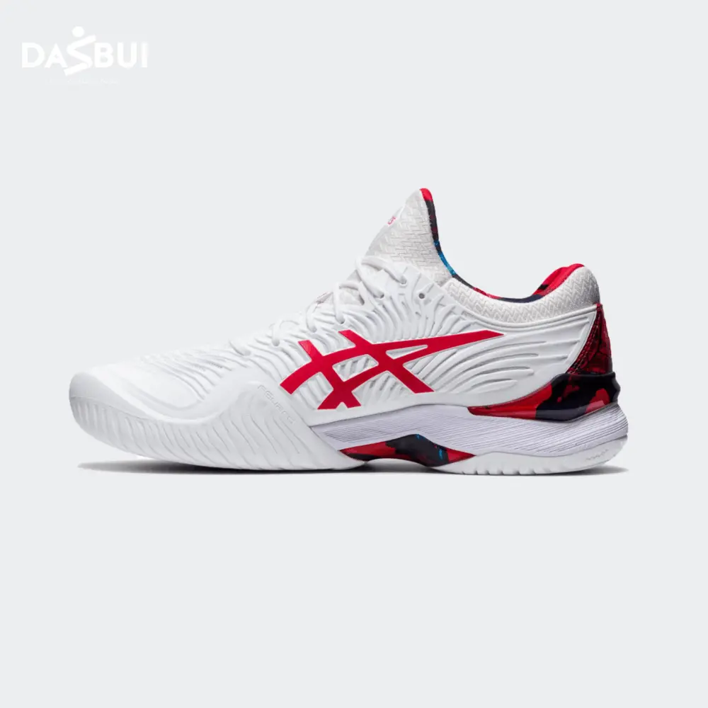 Giày Asics Court FF Novak LE 'White Classic Red' 1041A202-110 - Ảnh 3