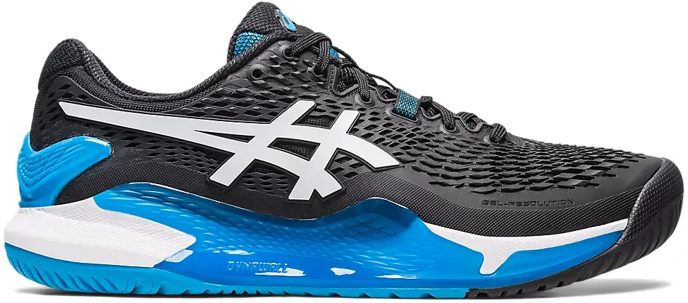 Giày Asics Tennis Gel Resolution 9 'Black White' 1041A330-001