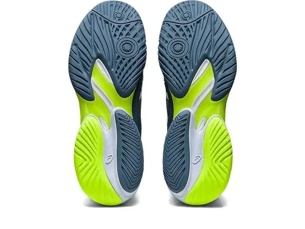 Alternative view of Giày Asics Court FF 3 'Steel Blue Lime' 1041A370-400