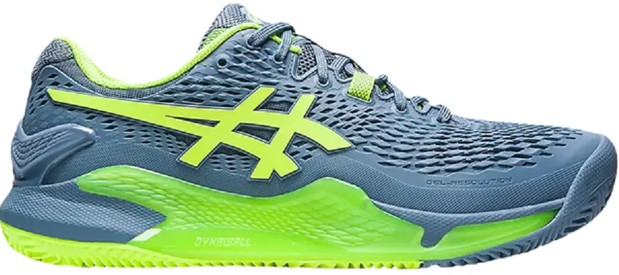 Giày Asics Gel Resolution 9 Clay 'Steel Blue Hazard Green' 1041A375-400