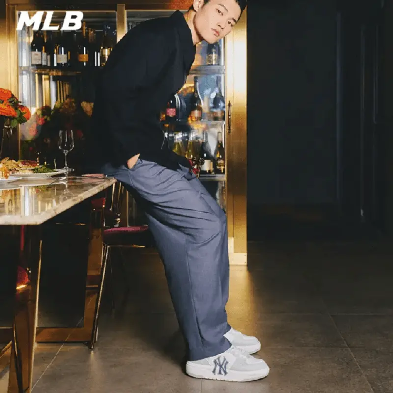 Giày MLB Chunky Liner New York Yankees 'Grey' 3ASXCA12N-50GRL - Ảnh 4