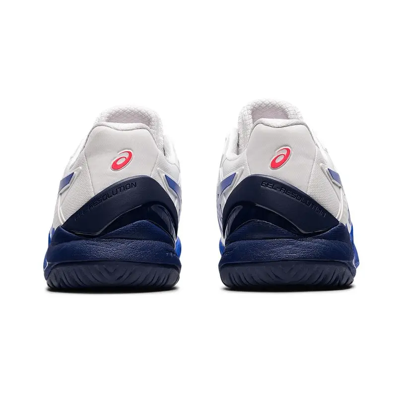Giày Tennis Asics Gel Resolution 8 Wide 'White Blue' 1042A097-107 - Ảnh 5