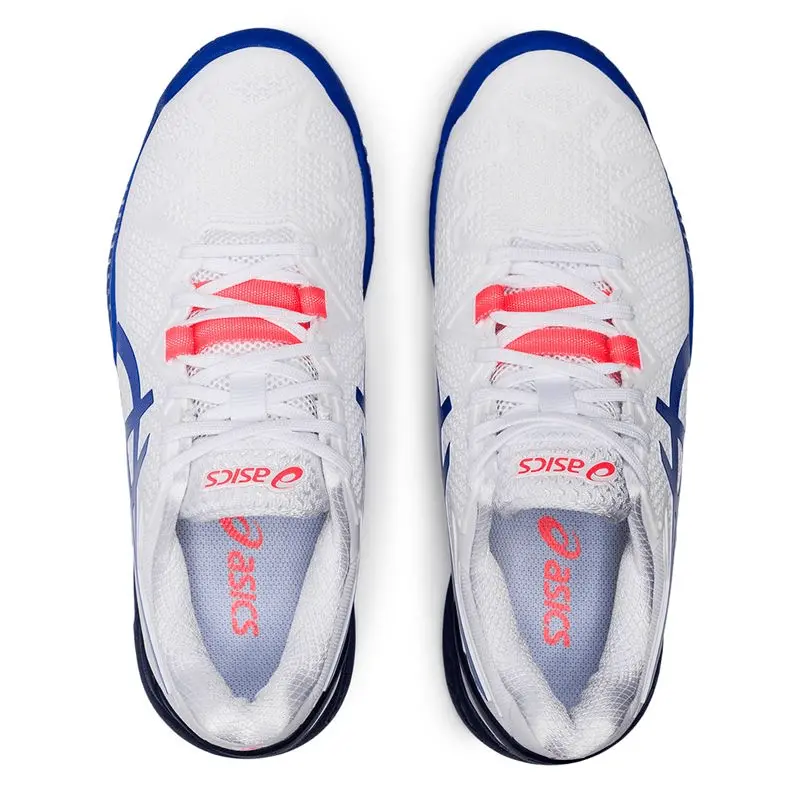 Giày Tennis Asics Gel Resolution 8 Wide 'White Blue' 1042A097-107 - Ảnh 6
