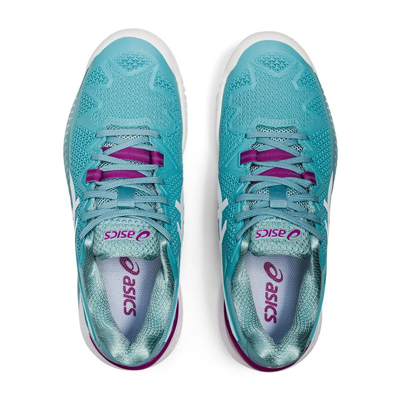 Giày Tennis Asics Wmns Gel Resolution 8 Wide 'Smoke Blue' 1042A097-403 - Ảnh 7