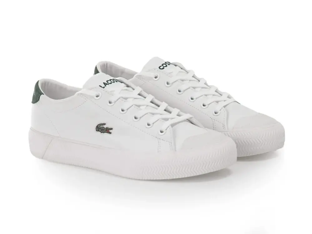 Giày Lacoste Gripshot 0120 1 CFA Leather 'White Green' - Ảnh 4