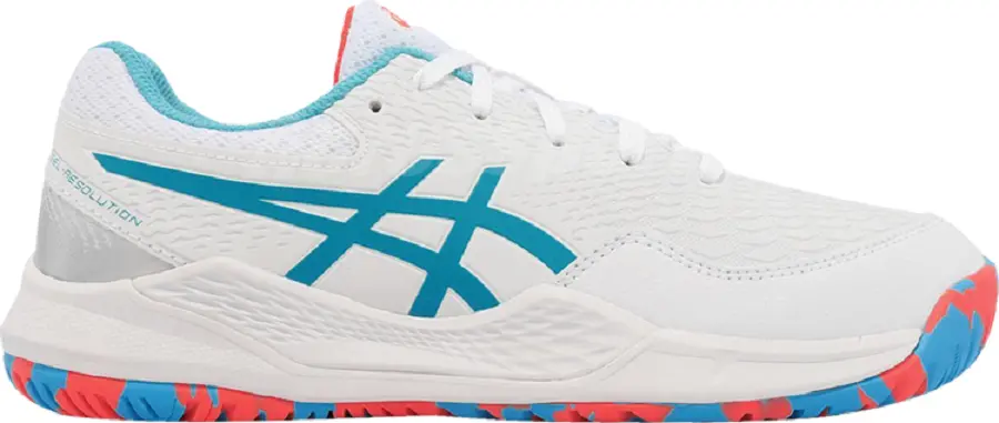 Giày Asics Gel Resolution 9 GS 'Aquarium' 1044A071-100