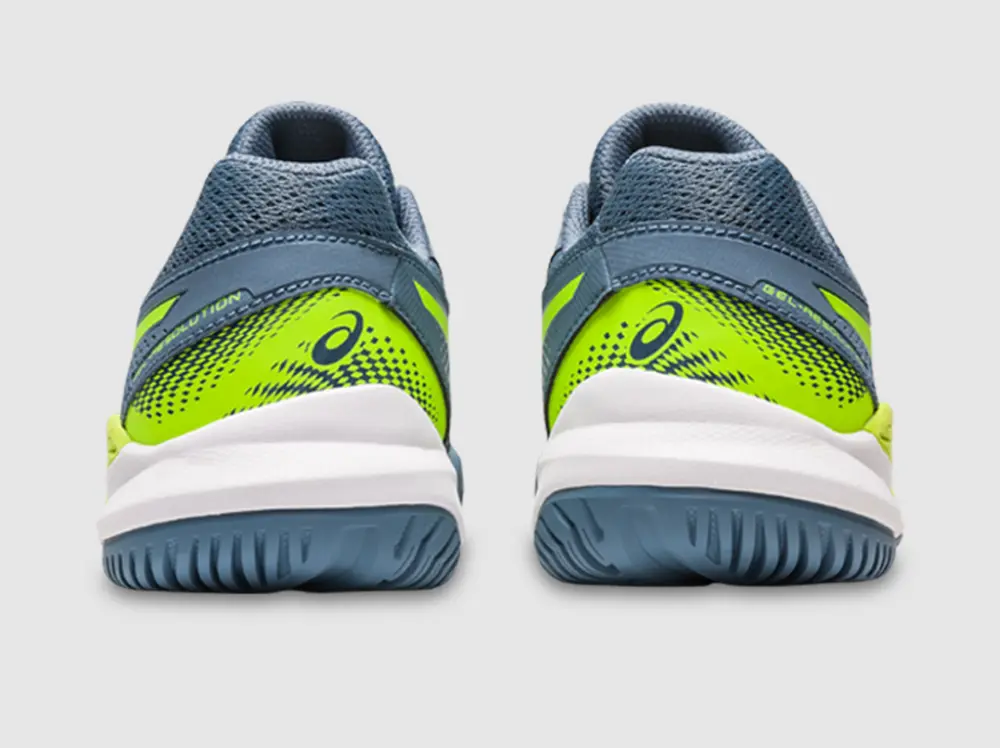 Giày Asics Gel Resolution 9 GS 'Steel Blue Hazard Green' 1044A067-400 - Ảnh 7
