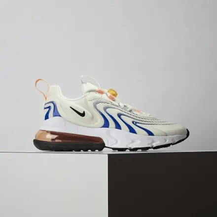 Giày Nike Wmns Air Max 270 React ENG 'Sail Racer Blue' CW8605-100 - Ảnh 4