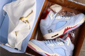 Alternative view of Giày Trophy Room x Air Jordan 5 Retro 'Ice Blue' CI1899-400