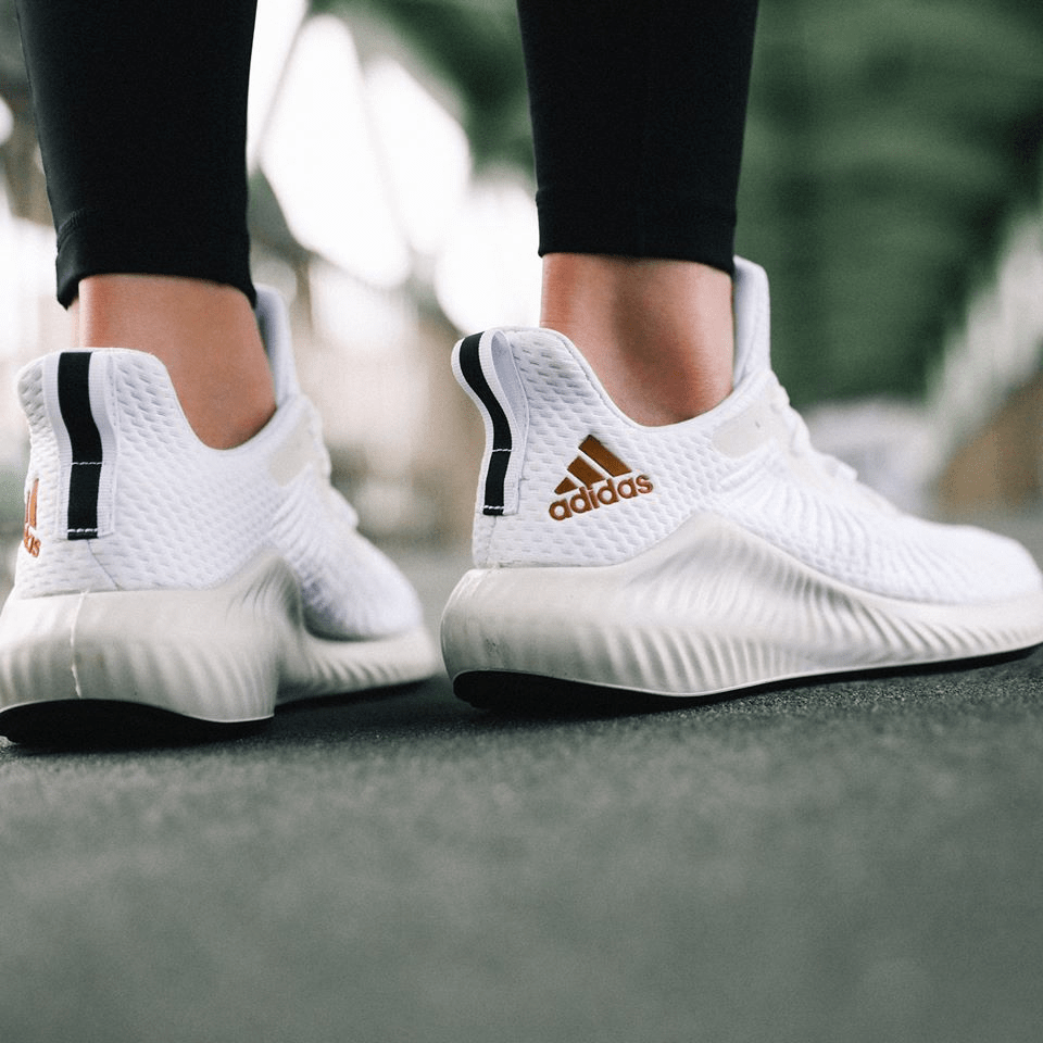 Giày Adidas Wmns Alphabounce+ 3 'White Copper Metallic' EG1386 - Ảnh 6