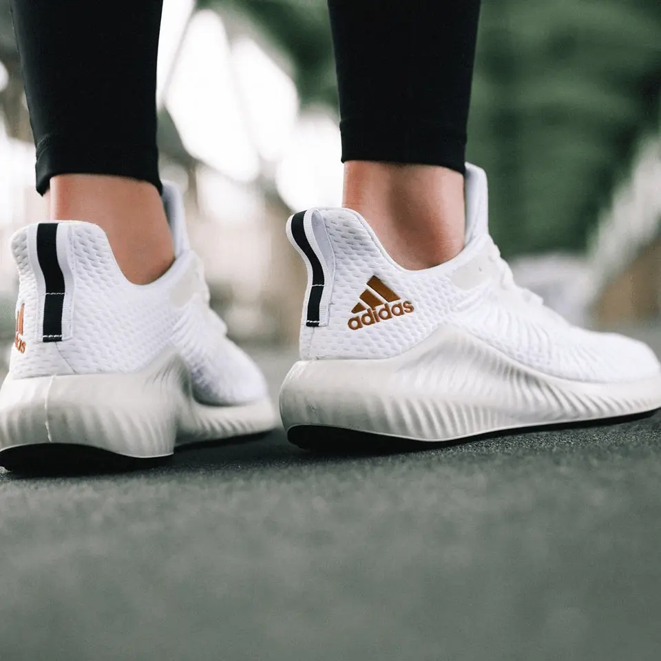 Giày Adidas Wmns Alphabounce+ 3 'White Copper Metallic' EG1386 - Ảnh 6