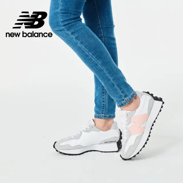 Alternative view of Giày New Balance 327 'White Rain Cloud Pink Haze' WS327DP