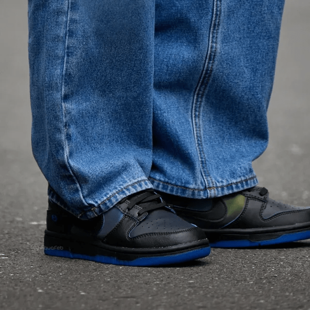 Giày Nike Dunk Low 'Black Royal Iridescent' FB1842-001 - Ảnh 2