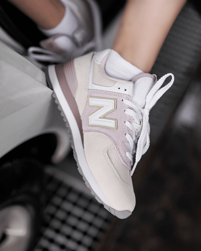Giày New Balance 574 'Space Pink' Winter Sky WL574LBL - Ảnh 4