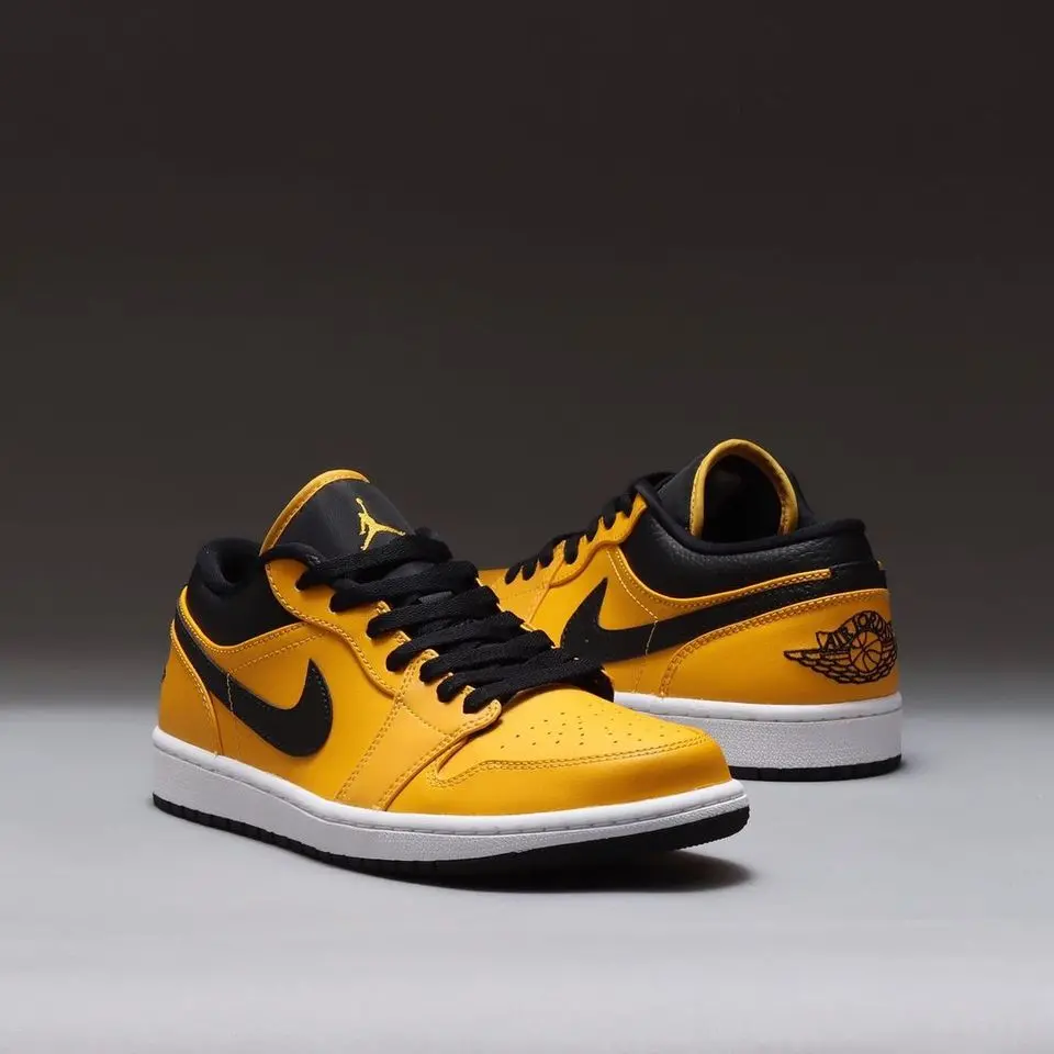 Giày Nike Air Jordan 1 Low 'University Gold Black' 553558-700 - Ảnh 8