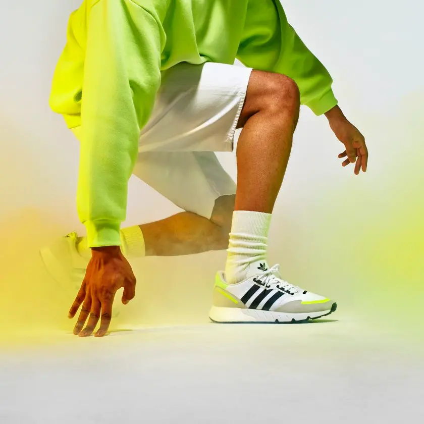 Giày Adidas ZX 1K Boost 'White Solar Yellow' H69037 - Ảnh 3