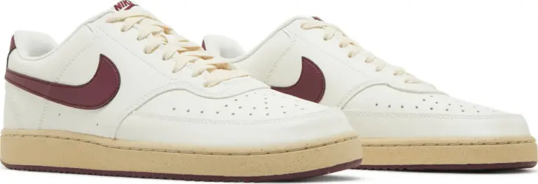 Alternative view of Giày Nike Court Vision Low Next Nature ‘Sail Dark Beetroot’ FB8942-133
