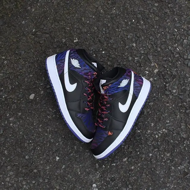 Giày Nike Air Jordan 1 Mid 'Tiger Print' AV5174-005 - Ảnh 3