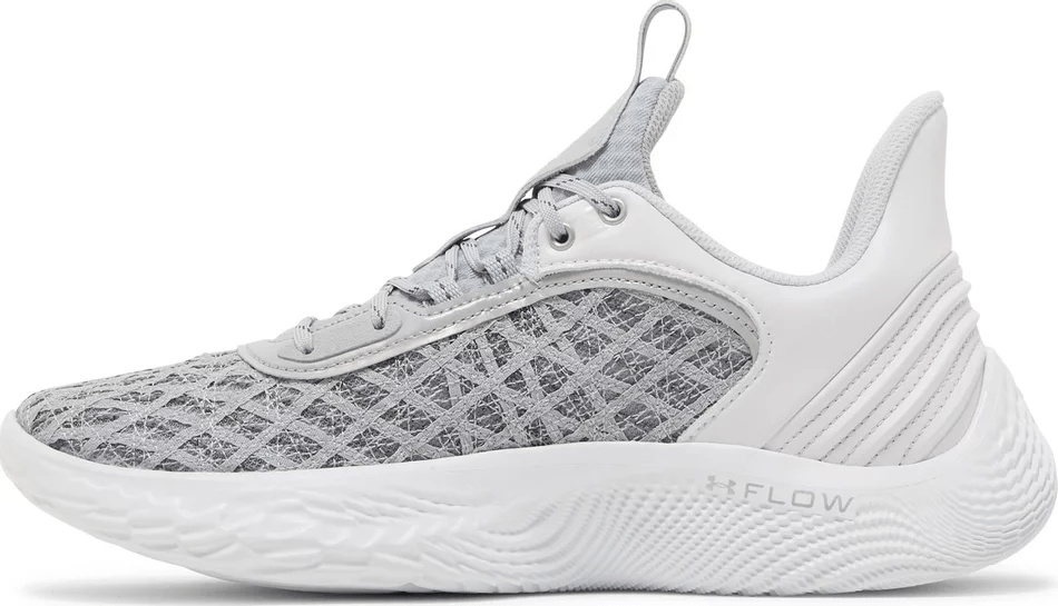 Giày Under Armour Curry Flow 9 Team 'White Mod Grey' 3025631-102 - Ảnh 7
