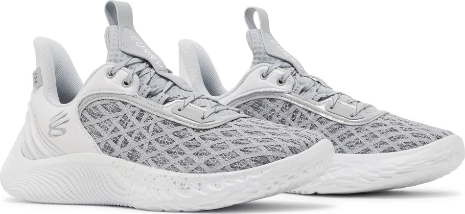 Giày Under Armour Curry Flow 9 Team 'White Mod Grey' 3025631-102 - Ảnh 3