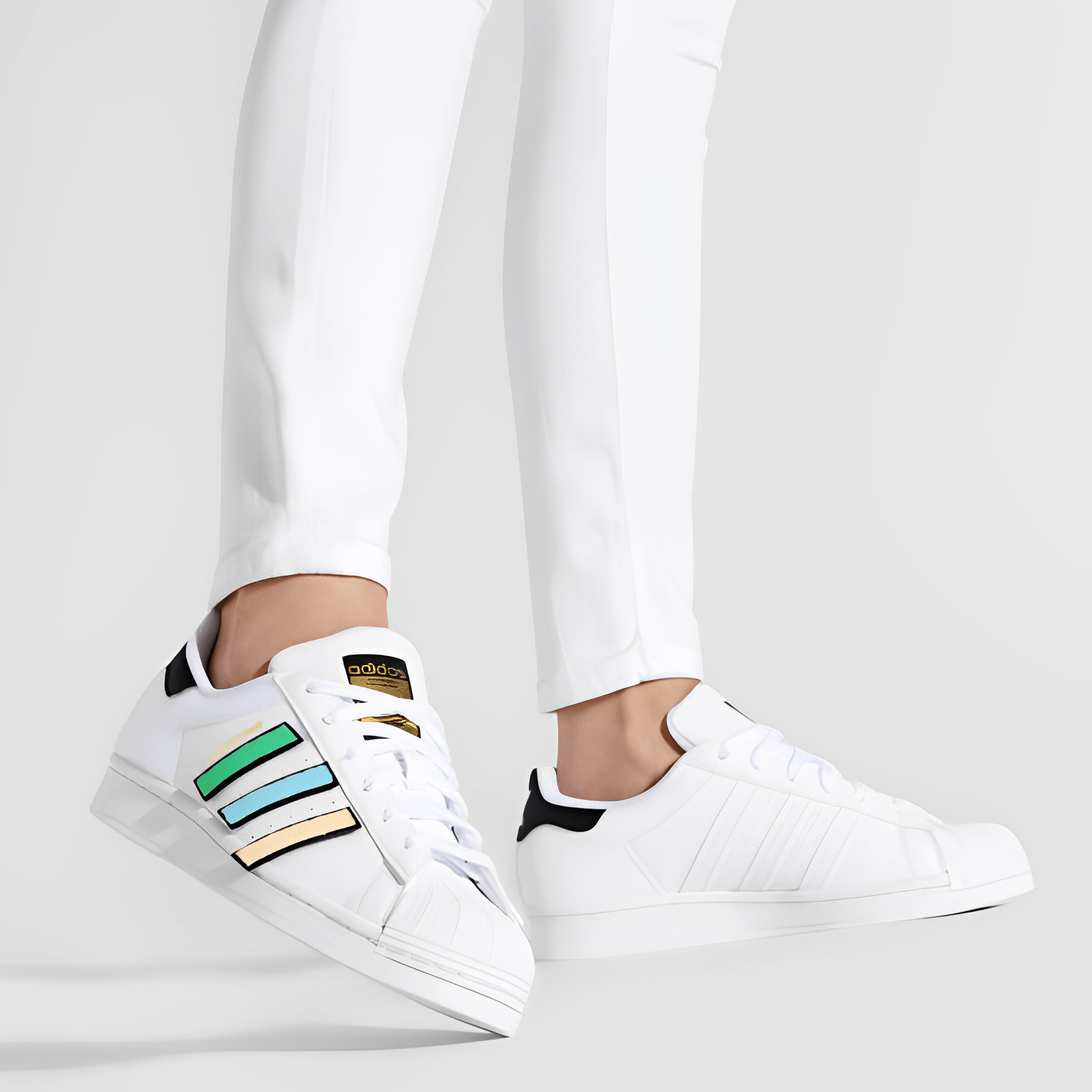 Giày Adidas Superstar Junior 'Multicolor' Q47342 - Ảnh 4