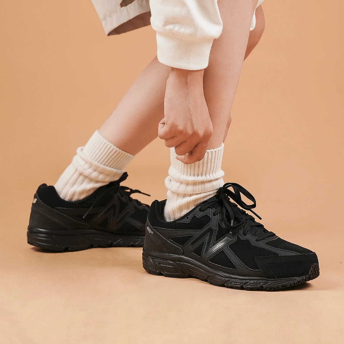 Giày New Balance 480v5 'Black' W480SB5 - Ảnh 4