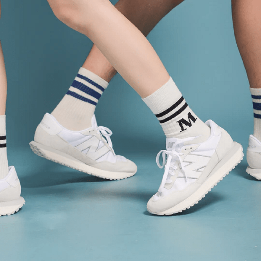 Giày New Balance Noritake x 237 'Gray Pink Silver' MS237NW1 - Ảnh 4