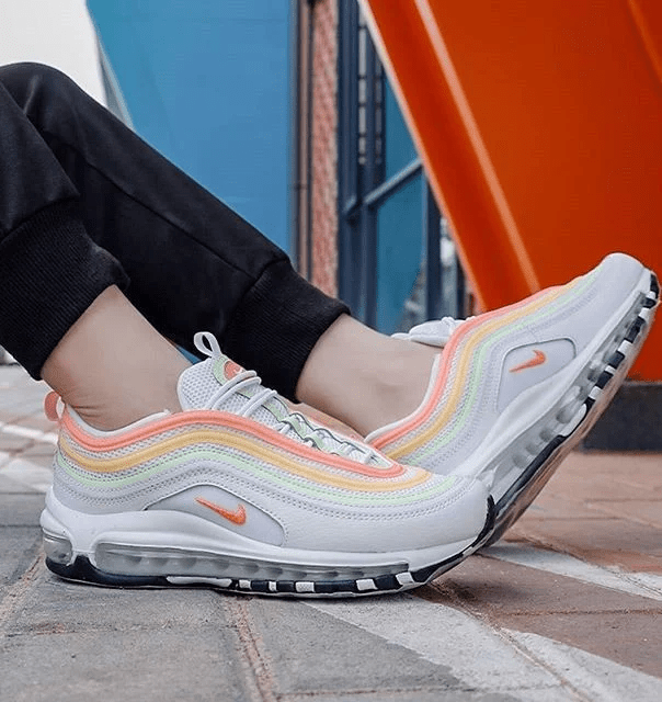 Giày Nike Wmns Air Max 97 Essential 'White Melon Mint Volt' CZ6087-100 - Ảnh 4