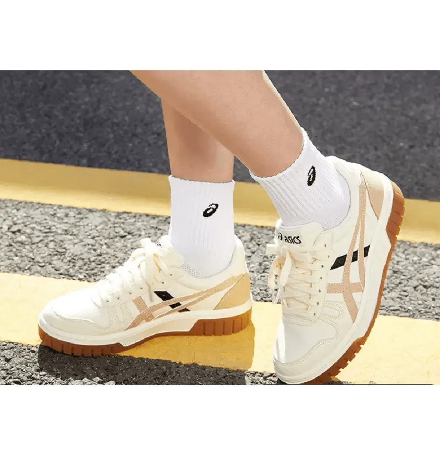 Alternative view of Giày Asics Court MZ 'White Brown' 1203A127-752