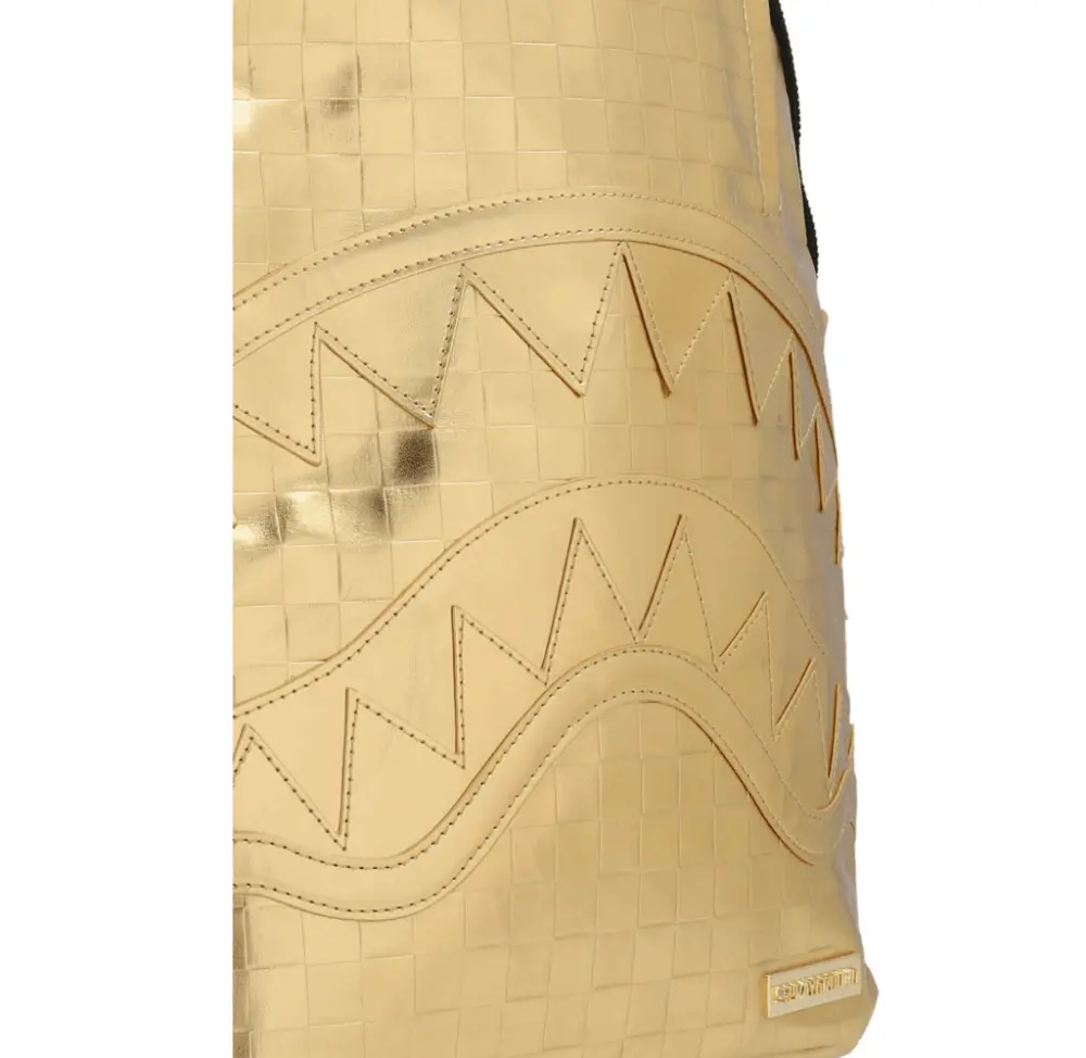 Balo Sprayground Shark In Paris 'Gold' B3729NSZ - Ảnh 3