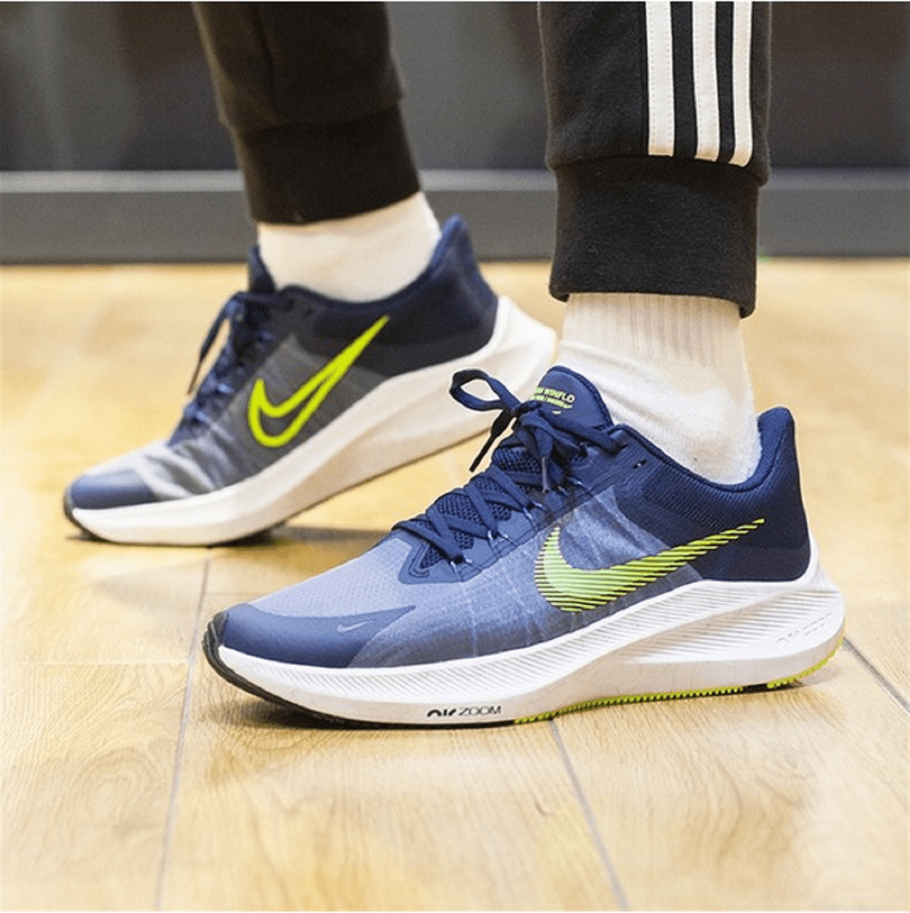 Giày Nike Zoom Winflo 8 'Midnight Navy Volt' CW3419-401 - Ảnh 8