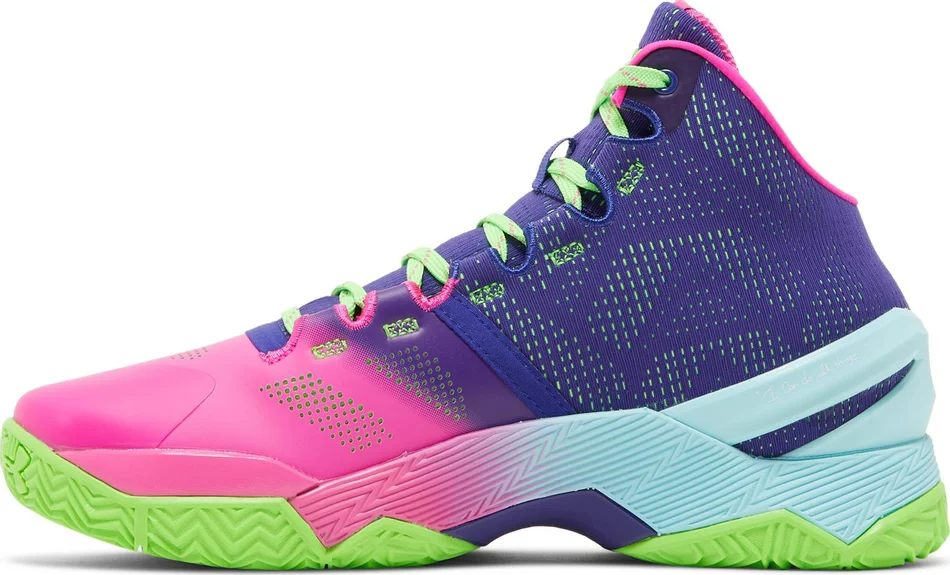 Giày Under Armour MCurry 2 Retro 'Northern Lights' 2022 3026052-600 - Ảnh 6