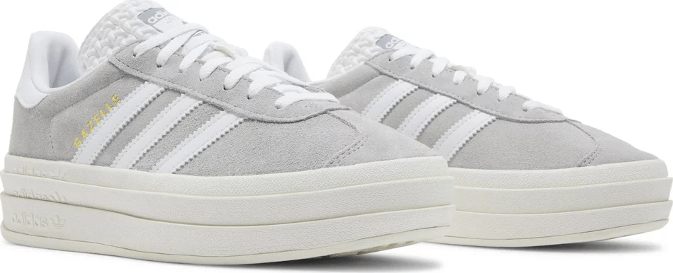 Giày Adidas Gazelle Bold 'Grey White' HQ6893 - Ảnh 6