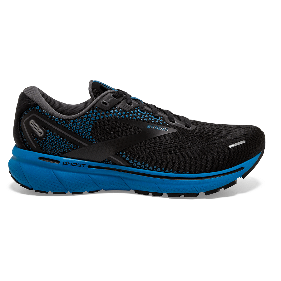 Giày Brooks Ghost 14 2E Wide Black Blue 1103692E-056