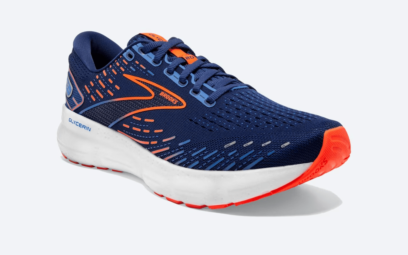 Giày Brooks Glycerin Blue White Red 20 110382-444 - Ảnh 4