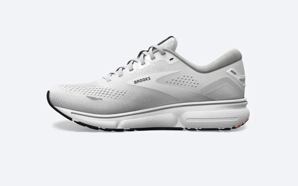 Giày Brooks Ghost 15 white black flame 110393-184 - Ảnh 3