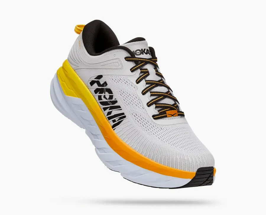 Giày Hoka Bondi 7 Silver Orange 1110518-NCRY - Ảnh 4